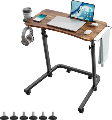 Produktbild von Beistelltisch für Fahrradtrainer – Höhenverstellbar, 75-94 cm – Mit Rollen