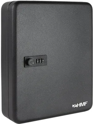 Obrázok produktu pre Skriňa na kľúče s 45 háčikmi, 30 x 24 x 7,5 cm, HMF 14500-02, čierna