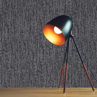 Produktbild von TADESSI Tapete Urban M1-No.484 Vliestapete Schwarz Silber Unitapete Einfarbig Wohnzimmer Schlafzimmer Küche