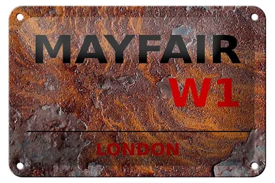 Produktbild von Blechschild London 18x12cm Mayfair W1