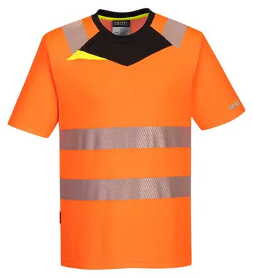 Productafbeelding van Waarschuwingsshirt "DX413" DX4 - Portwest, oranje/zwart, maat 5XL