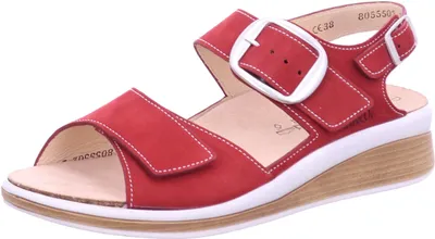 Produktbild von Finn Comfort Damen Keilsandalette SURINAM 10291-36, 10291-37, 10291-38, 10291-39, 10291-40, 10291-41, 10291-42, 10292-36, 10292-37, 10292-38, 10292-39, 10292-40, 10292-41, 10292-42 FCO-02631 chili 36