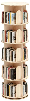 Produktbild von Bücherregal Kinder 5 Ebenen 360° drehbar Massivholz Kiefer