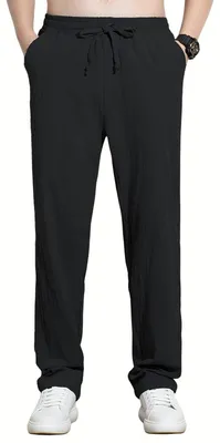 Produktbild von Currero Leinenhose Herren Schwarz XL