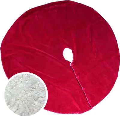 Produktbild von Unique Living |  Baumrock Coby 110cm Ø rot | Weihnachtsbaumtuch