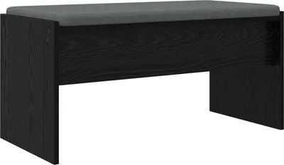 Immagine prodotto di Panca per ingresso con cuscino Rovere Nero 83 x 38 x 40 cm