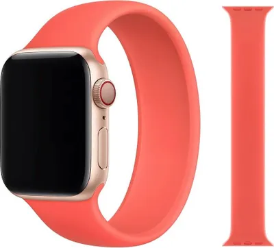Produktbild von Original Apple Solo Loop Armband 38/40/41mm Größe 5 Pink Citrus