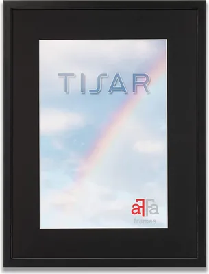 Obrázok produktu pre aFFa rámy Tisar drevený obrazový rám s paspartou 15x21 cm Čierny, svetlý, obdĺžnikový, s prednou stranou z akrylového skla, zadná strana z HDF Čierny (88) 21x29,7 cm