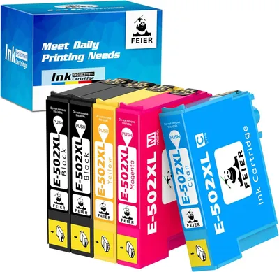 Produktbild von 5X Tinte Für Epson 502Xl Expression Home Xp-5105 Xp-5100 Wf-2860 Wf-2865