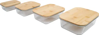 Produktbild von Frischhaltedose, Glas, 4er-Set