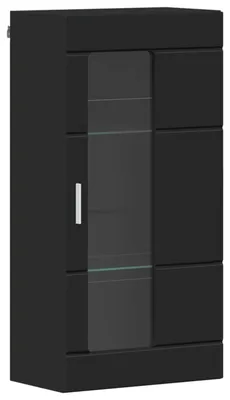 Produktbild von vidaXL Holzschrank Schwarz Holzwerkstoff