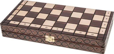 Produktbild von SQUARE - Schach Schachspiel - CLUB MINI - 34 x 34 cm - Schachfiguren & Schachbrett aus Holz