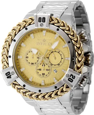 Obrázok produktu pre Invicta Bolt 48157 Pánske Hodinky - Quartz Hnací Mechanizmus - Nerezová Oceľ so Zlatým Ciferníkom - 54 mm