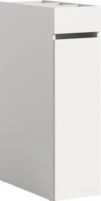 Image de Free armoire de salle de bain 1 tiroir 3 compartiments blanc.
