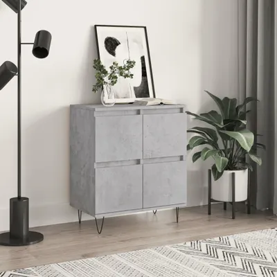 Produktbild von The Living Store Sideboard Betongrau 60x35x70 cm Holzwerkstoff