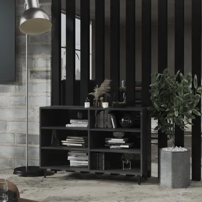 Obrázok produktu pre vidaXL Príborník s vysokým leskom sivý 103,5x35x70 cm Materiál dreva