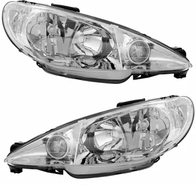 Produktbild von TYC Scheinwerfer Set für Peugeot 206 8/1998- H7 Halogen LWR Stellmotor
