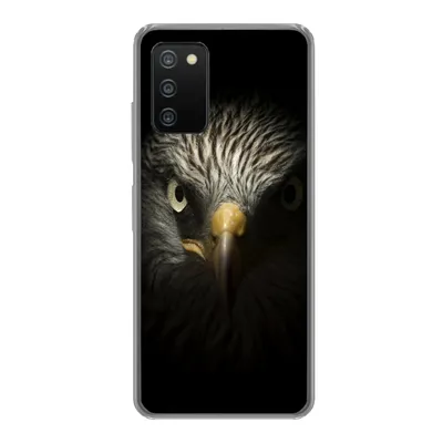 Produktbild von MuchoWow® Handyhülle Schutzhülle Hülle für Samsung Galaxy A03s Vogel - Adler - Raubvögel - Auge - Schnabel - Licht Silikon Softcase Handy Hülle - Schutz