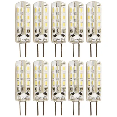Obrázek produktu pro McShine ''Silicia'' LED žárovka s paticí, G4, 1,5 W, 120 lm, teplá bílá, balení 10 kusů