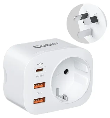 Productafbeelding van Reisadapter Australië 20 W, PD en QC 3.0, Type I