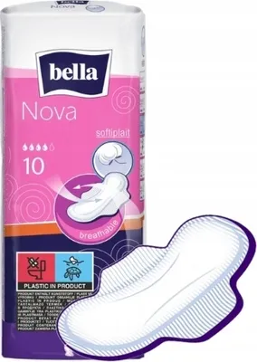 Image de Serviettes hygiéniques Bella Nova Air à ailettes 10 pièces
