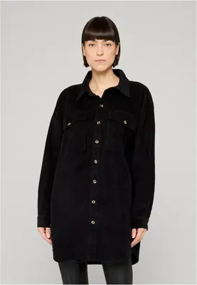Obrázek produktu pro Dámská košile Urban Classics Ladies Long Corduroy Overshirt black - S