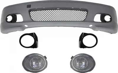 Produktbild von Frontstoßstange für BMW 3 E46 (99–07) M-Technik II Design mit Nebelscheinwerfern.