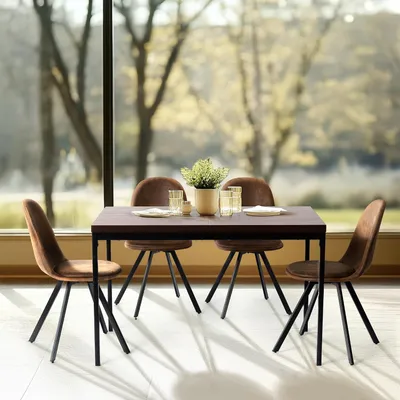 Produktbild von Bartisch für den Garten, 120x70 cm | Wetterfeste MDF-Platte | Metallgestell für Terrasse und Balkon