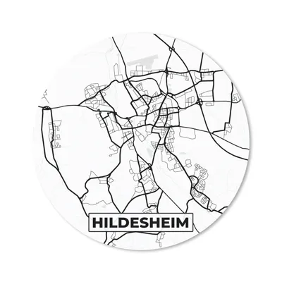 Produktbild von MuchoWow® Mauspad Mousepad Hildesheim - Stadtplan - Karte 50x50 cm - Mousepads - Maus Mat - Pad - Mausunterlage - Vinyl