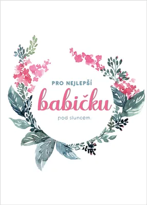 Obrázek produktu pro Přání pro babičku