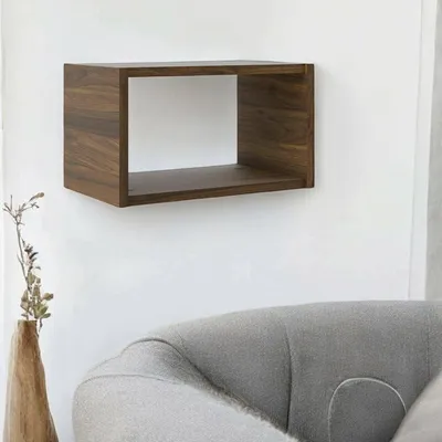 Produktbild von Dmora Wandregal Karina 43,6x25x25,8 cm Braun, ein Regalboden