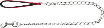Produktbild von TRIXIE Kettenleine mit Neopren-Handschlaufe - rot - 1,00 m/4,0 mm
