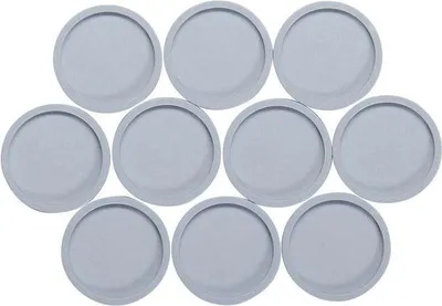 Produktbild von MAUL Magnet rund 10 Stück 2 kg Kunststoff Ferrit bruchsicher lackiert Ø 3.4 x 1.4 cm grau