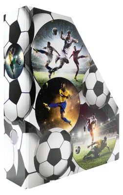 Immagine prodotto di HERMA 19716, raccoglitore da scrivania A4 in cartone, design a tema calcio, con fori per l'impugnatura