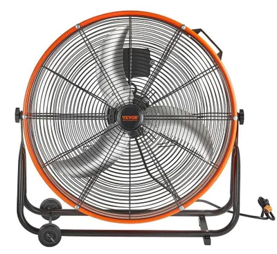 Zdjęcie produktu dla Wentylator stojący, 145W, 3 prędkości - wentylator przemysłowy - przepływ powietrza 8700 CFM