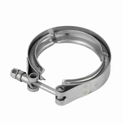 Imagen del producto de Abrazadera universal para tubo de escape de turbocompresor, compatible con tubos de 63 mm (2.5 pulgadas), con tornillo M6