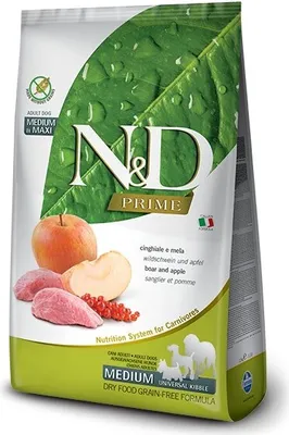Image de Farmina N&D 12kg Adult Medium/Maxi Wildschwein & Apfel