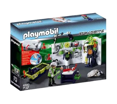 Produktbild von PLAYMOBIL 4880 Robo-Gangster Labor mit Multifunktionstaschenlampe