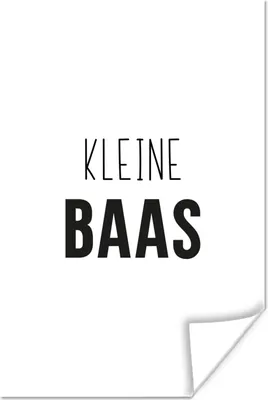 Produktbild von MuchoWow® Poster Sprichwörter - Kleiner Chef - Kinder - Zitate 120x180 cm - Kunstposter