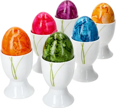 Produktbild von 6er Set  Bali Eierbecher 6 Personen grüne Grashalme - 6 x Eierbecher