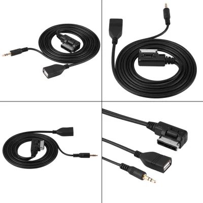 Image de Câble USB,Câble AUX,Câble USB AUX,Câble adaptateur audio AUX,Câble adaptateur audio USB,Câble USB AUX pour voiture