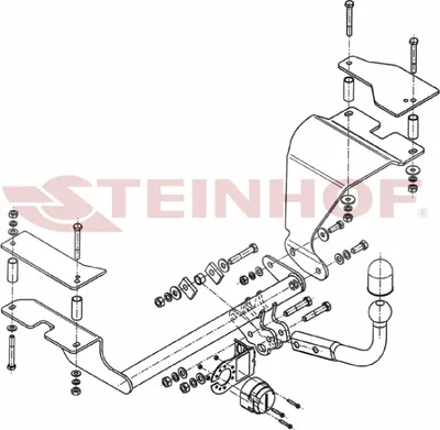 Produktbild von Z548036 Anhängerkupplung passend für SUZUKI Swift 04/2005-09/2010 starr