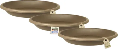 Produktbild von MePla - 3 Stück - Untersetzer Cylindro ø 68 taupe