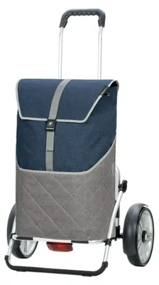 Produktbild von Andersen SHOPPER MANUFAKTUR Einkaufstrolley Royal Shopper Plus Lasse Blue dunkelblau 108cm