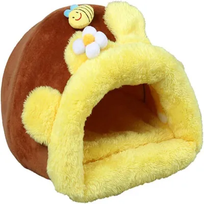 Produktbild von Chinchillas, Meerschweinchen, Igel: Winterwarmes, gemütliches Bett, Kleintierhaus, Versteck, Käfigzubehör