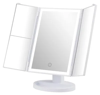 Productafbeelding van Grifema LED make-up spiegel met 3x vergroting, wit