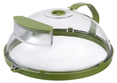 Produktbild von Mikrowellenabdeckung mit Dampfgareinsatz 25 cm Spritzschutz mit Griff für Küche Mikrowelle