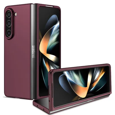 Obrázek produktu pro Pouzdro pro Samsung Galaxy Z Fold 5, tenké tvrdý PC odolné proti poškrábání pouzdro Bordó