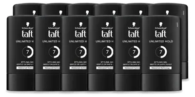 Obrázok produktu pre 12 kusov Taft Men Power Styling Gel Unlimited Hold 7 - 300 ml - výhodný balík