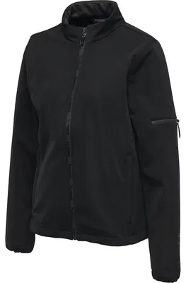 Produktbild von hummel hmlNORTH SOFTSHELL JACKET WOMAN BLACK/ASPHALT L